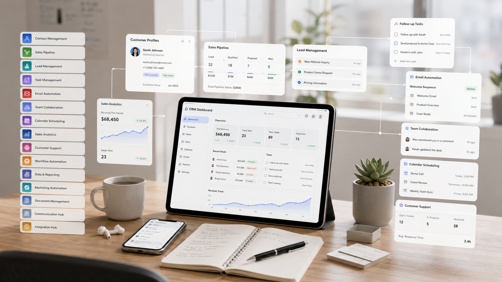 Business owner preparing an invoice
